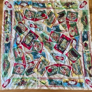 Vintage TABASCO (Hot sauce)! Silk scarf 34” square